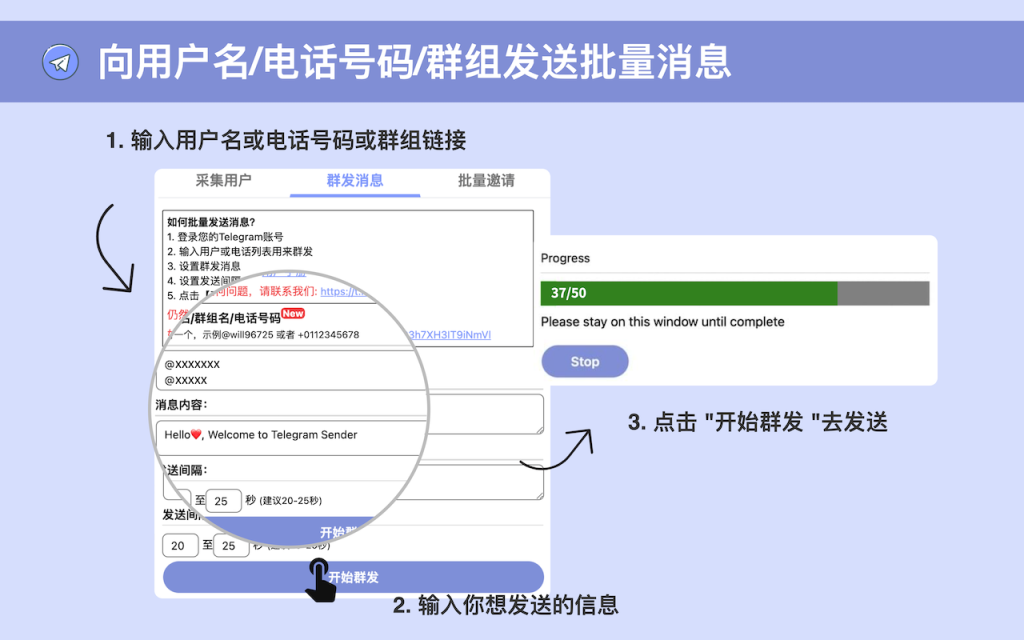 電報如何群發訊息?